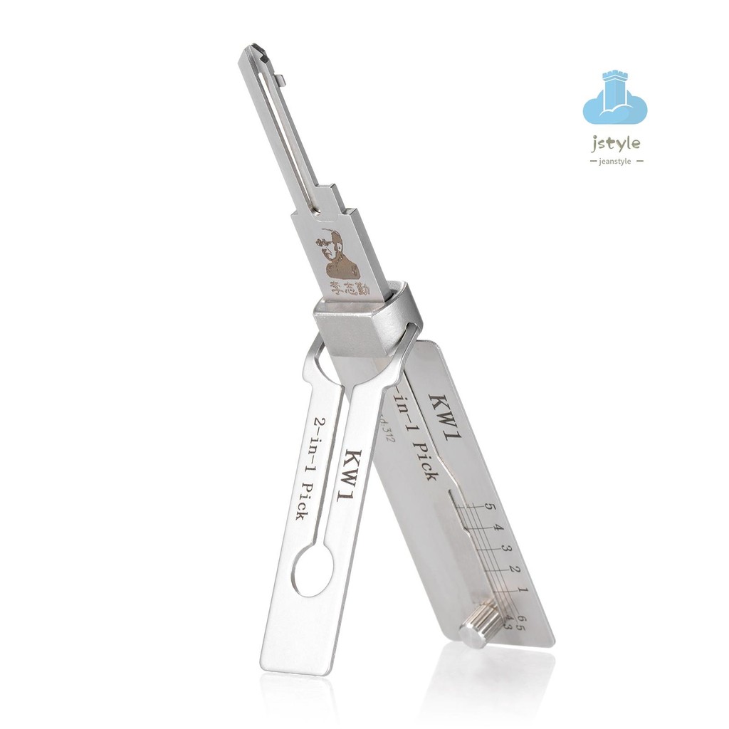 lockpick KW1 Conjunto De Gancho E Palheta O-Ring Pick-up Kits De Aço ...