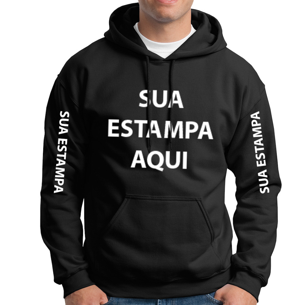 Moletom Personalizado Sua Estampa Ideia Qualquer Imagem