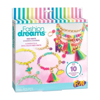 Kit Criar Correntes e Berloques Neo Brite 195 Peças - Fun