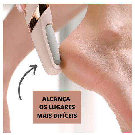 Lixador De Pé Elétrico Lixa Elimina Calo esfoliador tira calos pedicure portátil