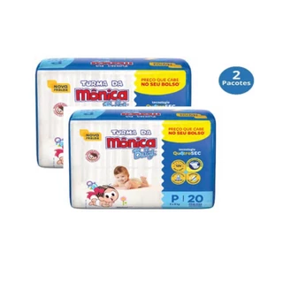 Kit Com 2 Pacotes de Fralda Turma Da Monica Baby Jumbinho em Oferta na Shopee