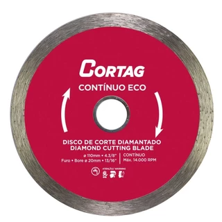 Disco De Corte Diamantado Continuo 110mm - Cortag em Oferta na Shopee