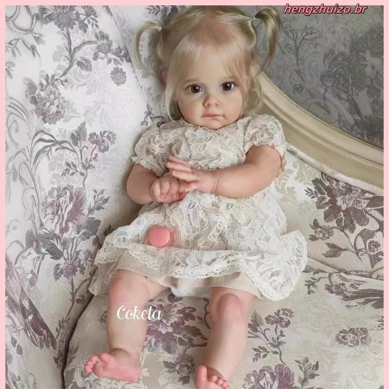 Boneca Reborn Realista + Acessórios Linda Bebê Reborn