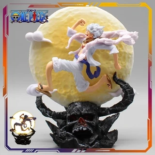 Action Figure Luffy Gear 5 Luminária Deus Nikka 14cm One Piece - ENVIO IMEDIATO