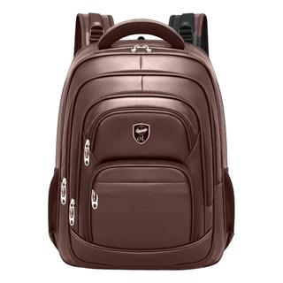 Mochila Chl Couro GRANDE 45L Urbana Impermeável 6 Bolsos