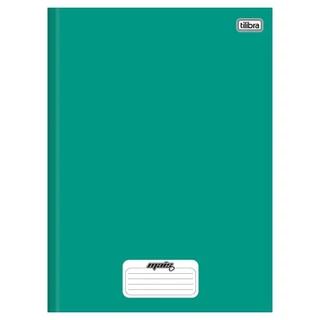 Caderno Costurado Tilibra 1/4 Capa Dura Mais+ Verde 96 Folhas - Embalagem com 10 Unidades em Oferta na Shopee
