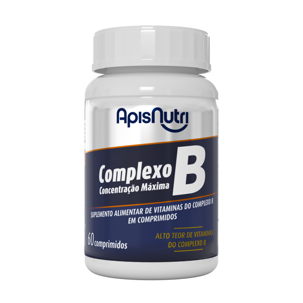 Complexo B Concentração Máxima 500mg 60 comp - APISNUTRI | Shopee Brasil