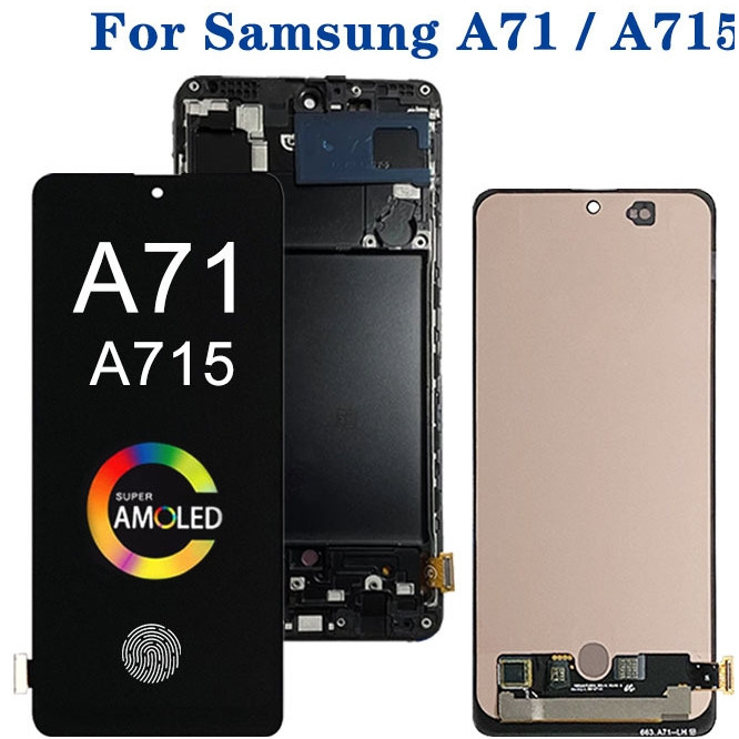 Tela Frontal Touch Display A71 A715 Com Aro Incell E Oled +3D PELICULA+COLA T700 5ML