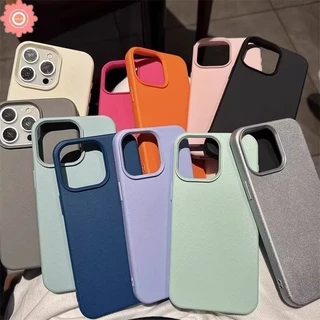 Capa Fosca Candy Color Para iPhone 16/15/14/13/12 Pro Max & Plus-Macia À Prova De Choque