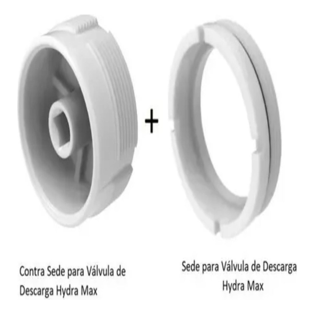 Sede e Contra Sede Hydra Válvula Descarga 2550 Hydra-max 2550 1.1/2 e 1 ...