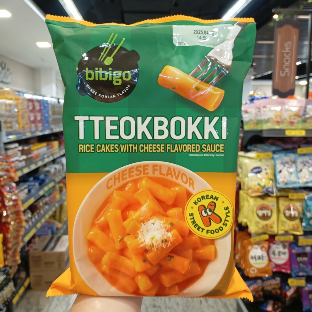 Cj bbgo Tteokbokki - Massa de Arroz com de Queijo Picante - 360g ...