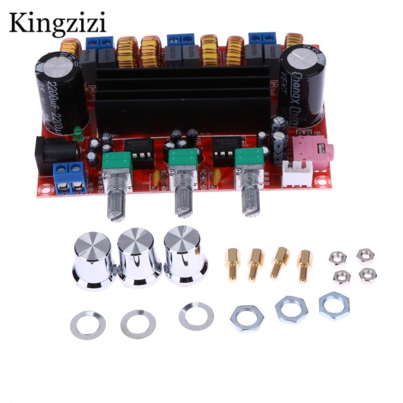 Produktbild von XH-M139 2.1 Digital-Verstärkerplatine TPA3116D2 – 2x50W + 100W Subwoofer, DC 12-24V, Für DIY-Audio, Kompakt