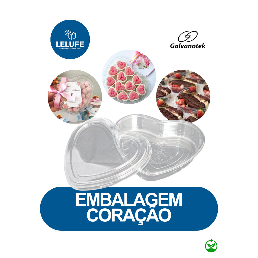 10~50 EMBALAGEM DOCE CORAÇÃO IDEAL PREMIUM 260 ML G620 GALVA