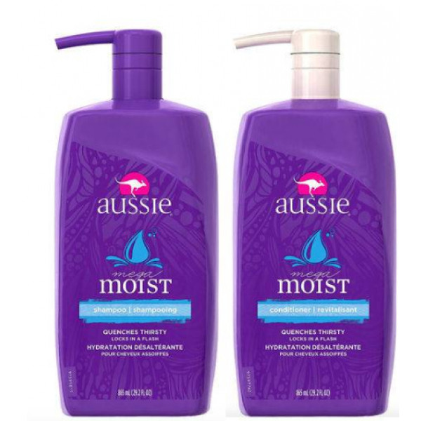 Kit Aussie Miracle Moist Shampoo 778ml + Condicionador 778ml Abacate ...