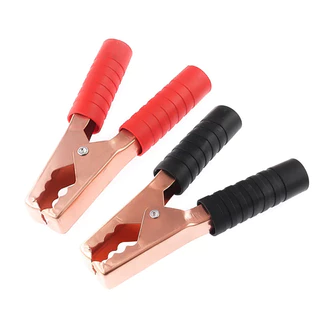 Garra Jacaré Grande 300a P/ Cabo Chupeta Bateria Par em Oferta na Shopee