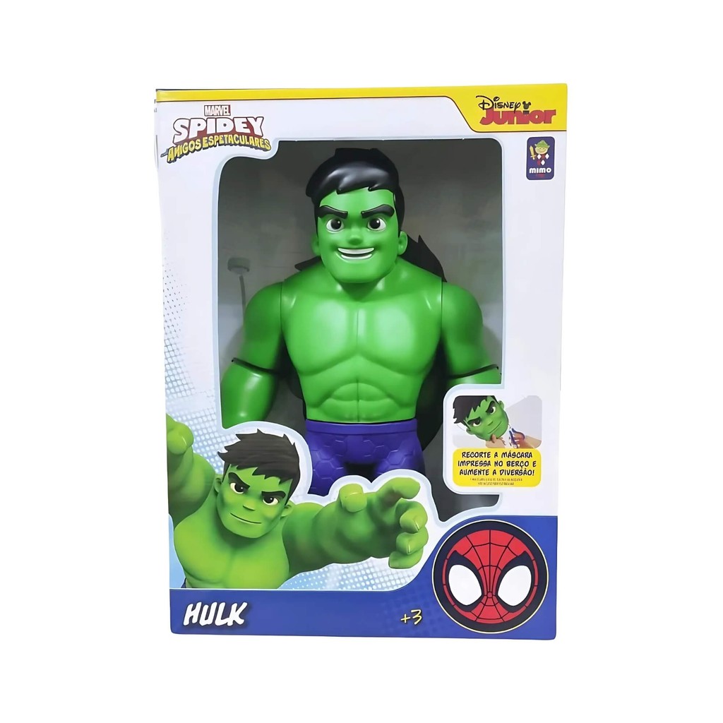 Brinquedo Infantil Boneco Hulk Gigante 45cm Marvel Amazing Friends Mimo ...