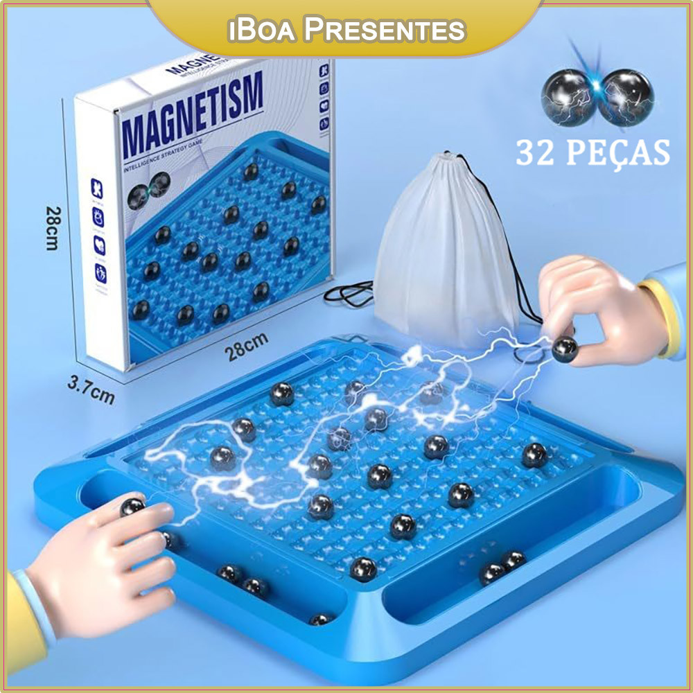 Jogo De Tabuleiro De Xadrez Magnético Multijogador Brinquedo