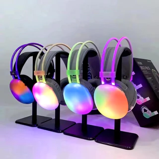 Fones de ouvidoJBI PM860 Wireless Headset Luz RGB Bluetooth 5.3