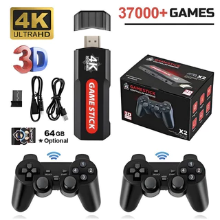 Game Stick 30000 Jogos (Funciona direto na TV) X2 4K Video Game Portatil 64/128GB Potente