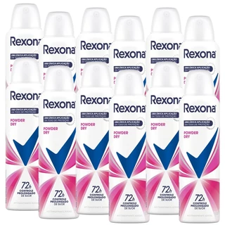 Kit 12 und Desod Aero Rexona Feminino Powder Dry 150ml em Oferta na Shopee