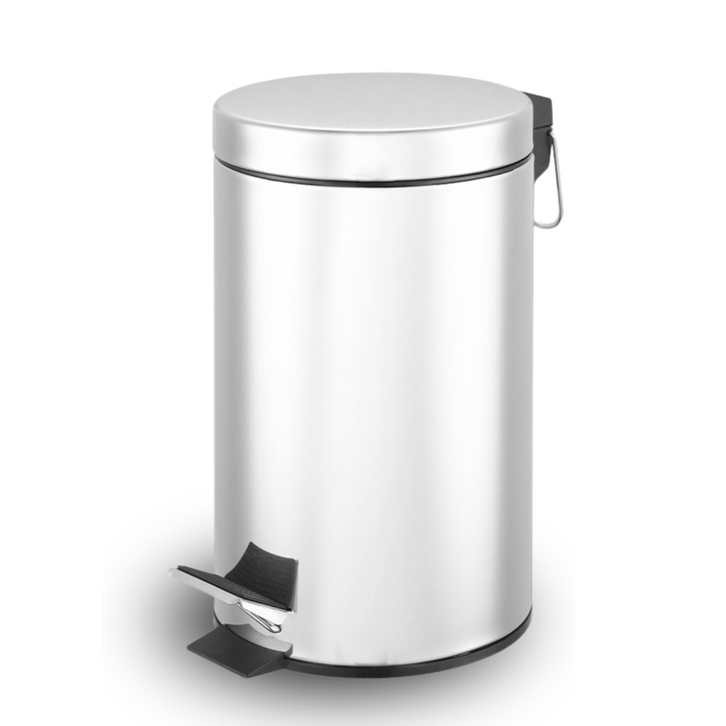 Lixeira Inox 5L com Pedal e Balde Removível para Banheiro e Cozinha