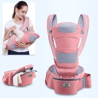 Banco De Cintura Para Bebê Canguru Bebe Passeio Varias Cores Mochila Infantil Hipseat Carrier em Oferta na Shopee