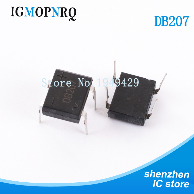 10 Pcs DB104 DB107 DB207 B207 MB6M MB10M DIP4 Retificadores De Ponte ...