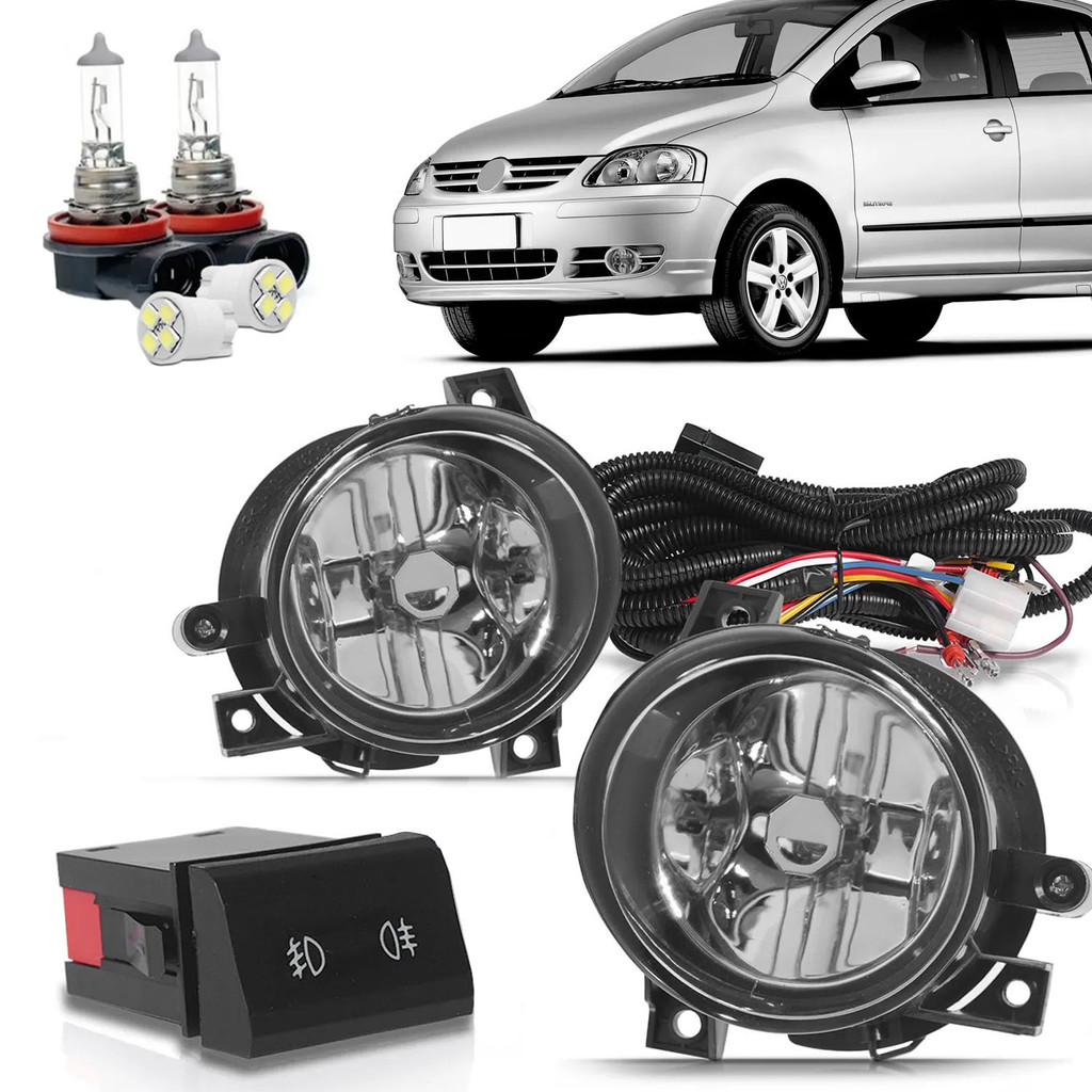 Kit Farol De Milha Auxiliar Fox SpaceFox 2003 2004 2005 2006 2007 2008 ...