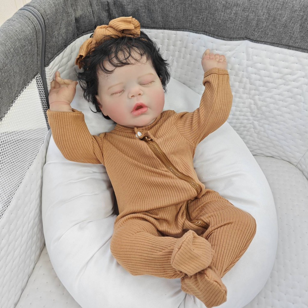 Mini Bebe Reborn Boneca Realista Simulação Dormir Sono Brinquedos Menina Presentes 11cm x 5cm