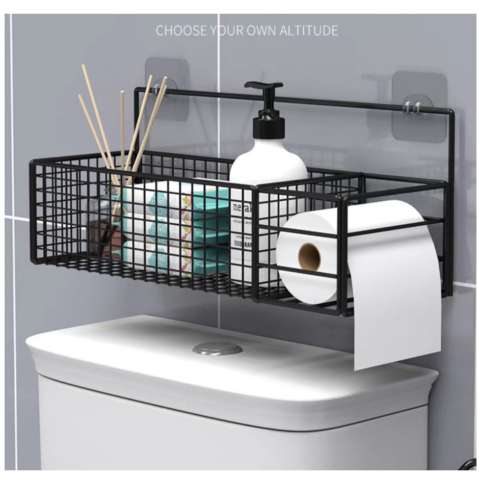 Montado Suporte Para Banheiro Cozinha Organizador Prateleira Rack Papel Higiênico Acessórios Moveis