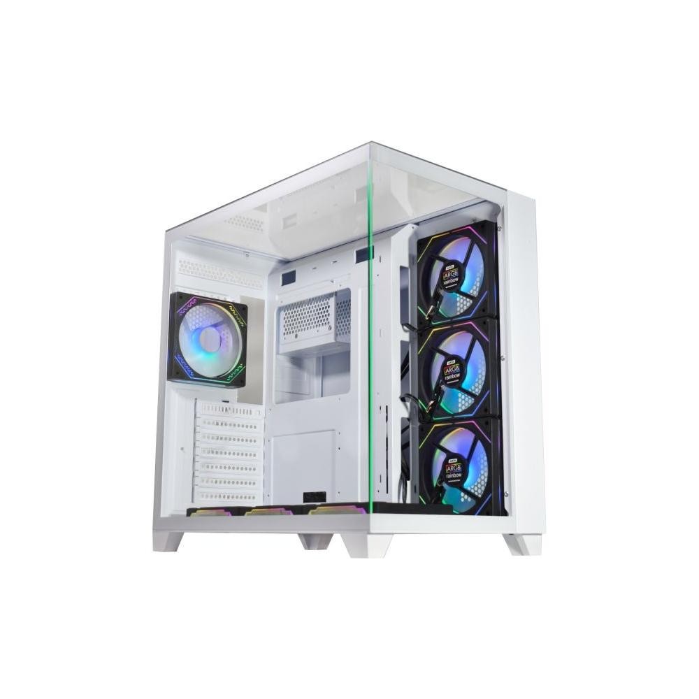 Gabinete Aquário K-Mex Tiger Shark White , ATX, Sem Fan, Sem Fonte - CG-W4J1
