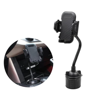 Suporte Celular Veicular porta copo Flexível Ajustável Rotaçao 360 CARRO anti furto roubo gps taxi uber 99 / universal