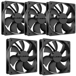 Kit Com 05 Cooler Fan Ventoinha Gamer 120mm Silencioso Gabinete