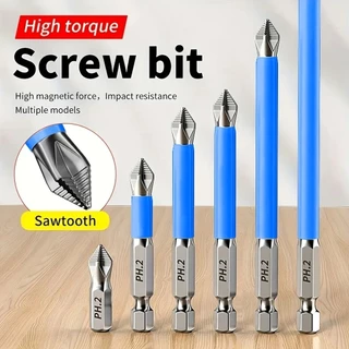 4 Pcs Jogo de Bits de Impacto Cabeça de Fenda Phillips Magnética Antiderrapante Chaves Elétricas