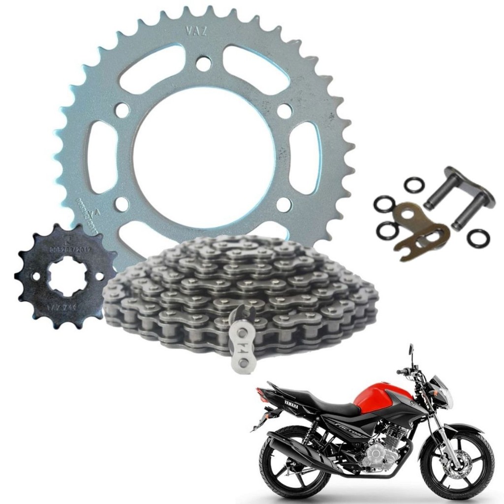 KIT RELAÇÃO COM RETENTOR YBR FACTOR 150 i 2016 A 2023 TRANSM | Shopee ...