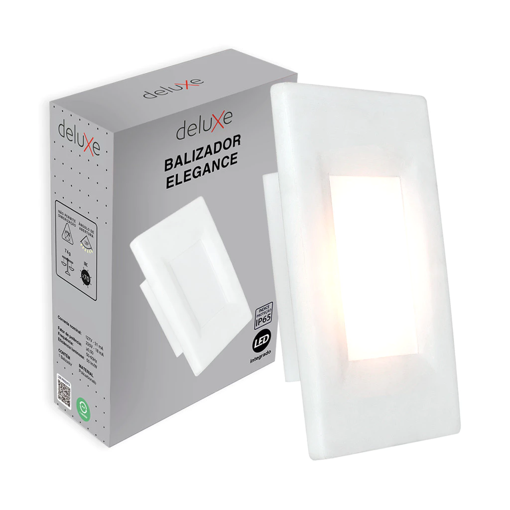 Balizador led Elegance 4x2 2w 3000K 110v/220v Ip65 Bf Deluxe