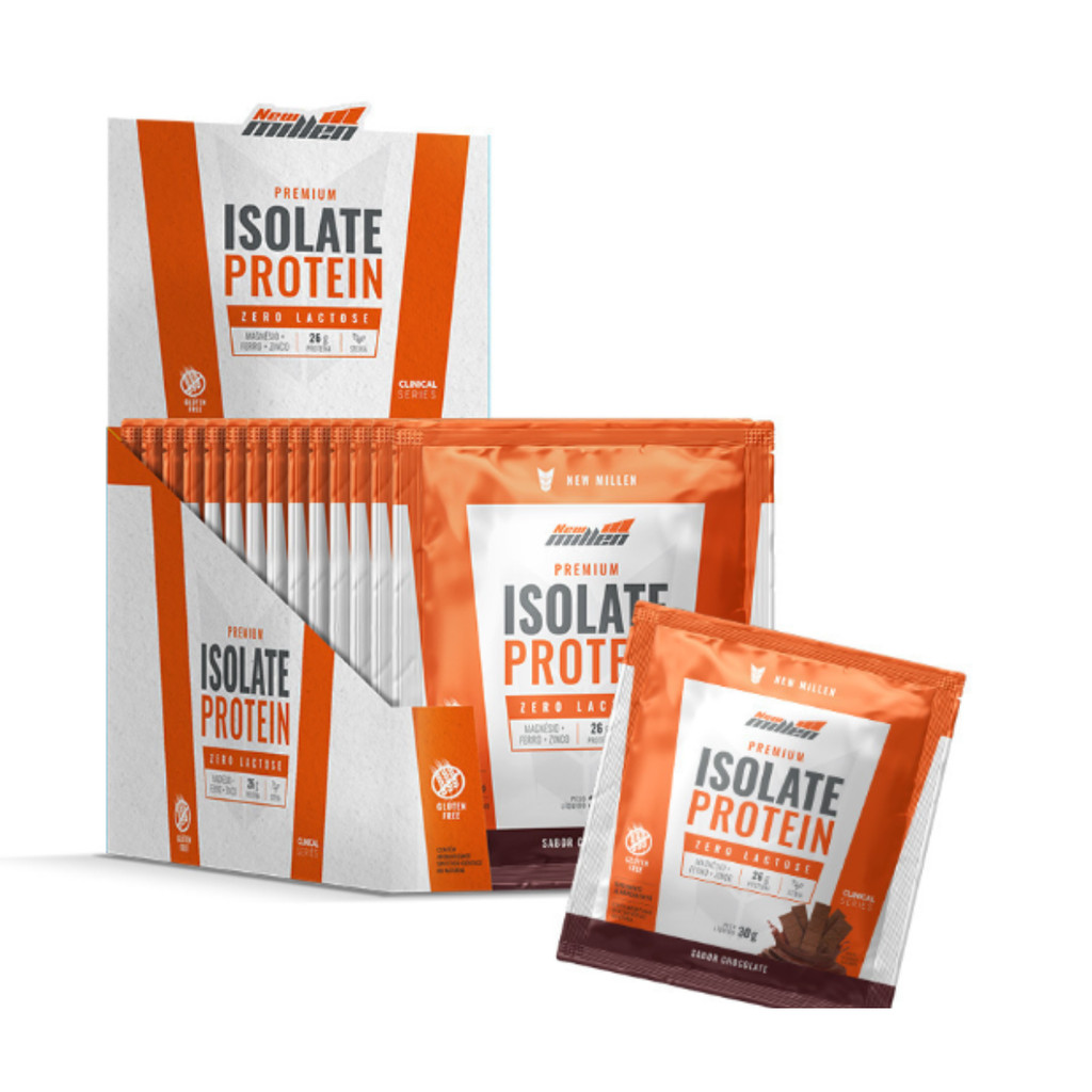 Display Isolate Protein Zero Lactose 15 Sâches - New Millen | Shopee Brasil