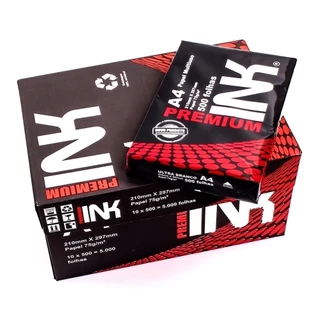 Papel INK Premium A4 500 Folhas Gramatura 75 210x297mm em Oferta na Shopee