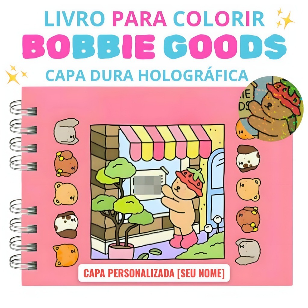 Livro de Colorir Bob Good 50 Folhas Caderno de Desenho Pintura Coloring ...