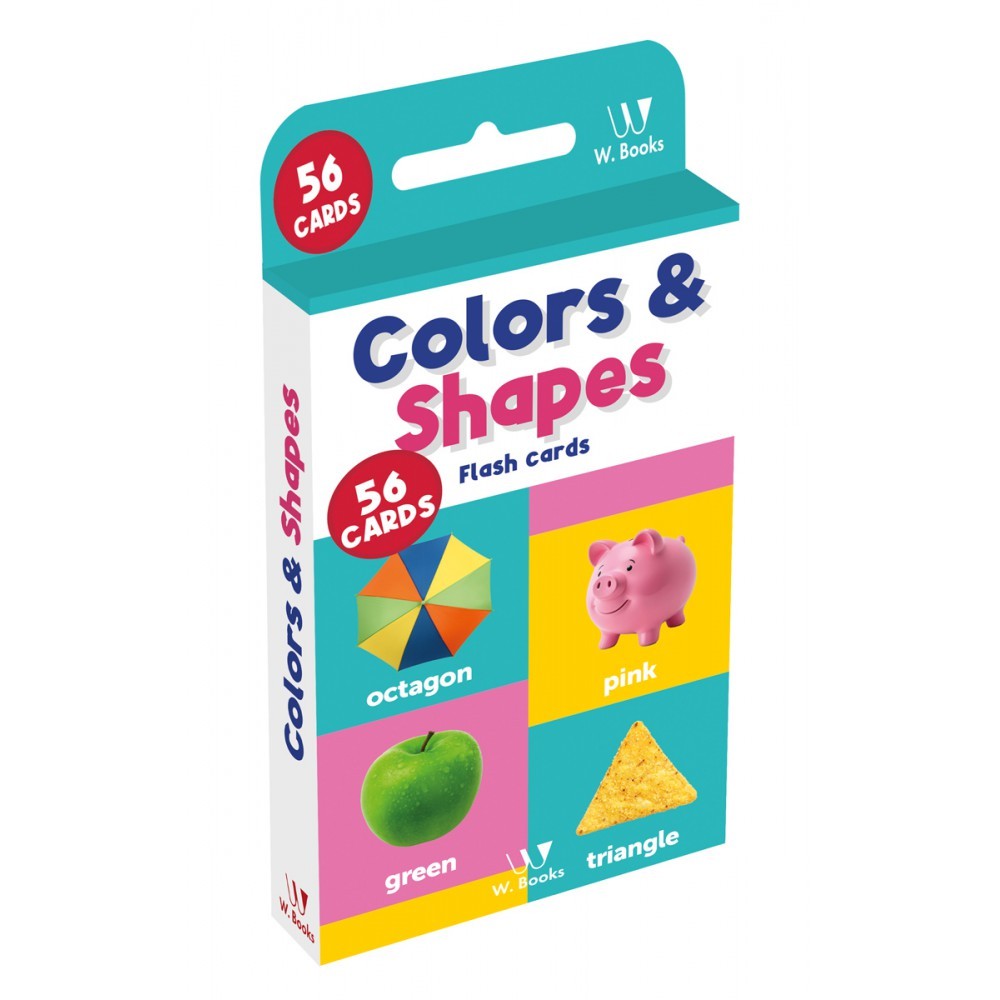 Livro Flash cards Flash Cards: Colors and Shapes W.Books | Shopee Brasil