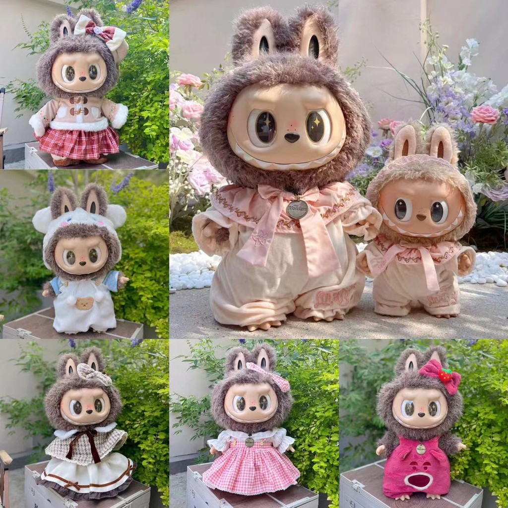 Venda apenas roupas] 58cm LABUBU Roupas de gola grande ZIMOMO Roupas de ...