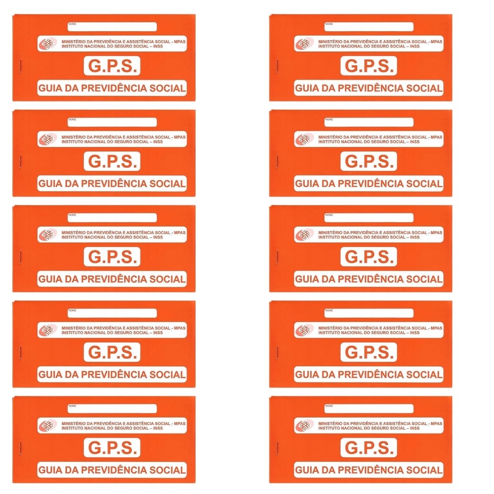 Carnê Inss: Guia Da Previdência Social Com 10 Unidades | Shopee Brasil