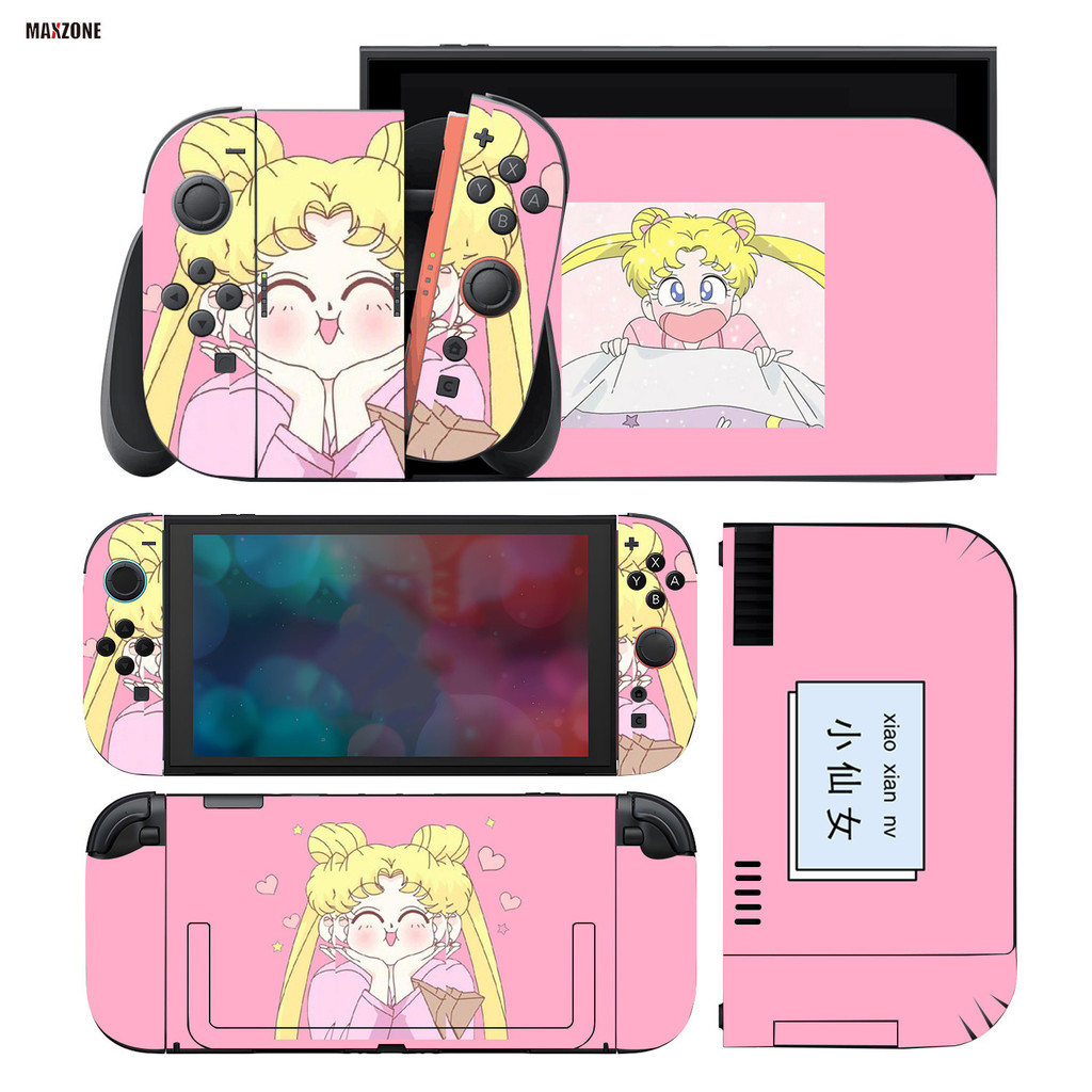 MAXZONE Switch 2 Game Console Adesivo Cartoon Girls Colorido Moda ...
