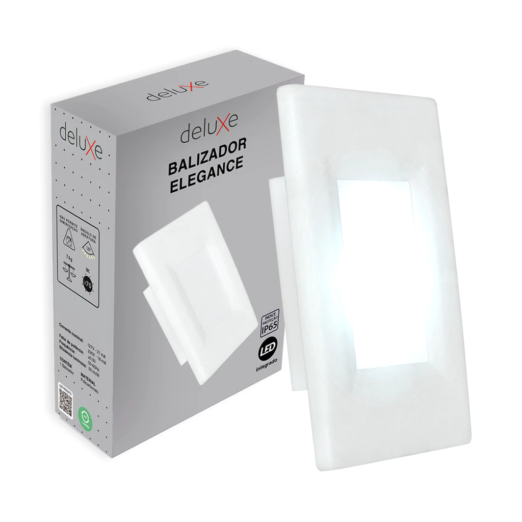 Balizador led Elegance 4x2 2w 6500K 110v/220v Ip65 Bf Deluxe