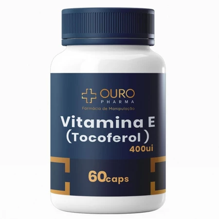 Vitamina E 400ui Tocoferol Saúde Anti idade