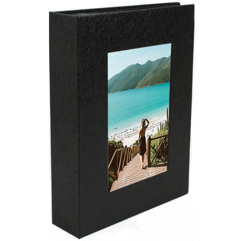 walther design album fotografico crème 400 foto 10x15 cm Album con inserto con ritaglio di
