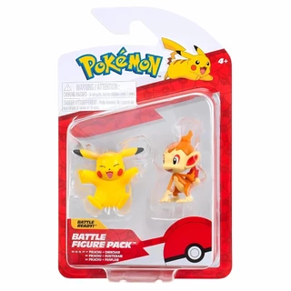 2 Bonecos de Batalha Pikachu + Chimchar Pokémon 003422 Sunny
