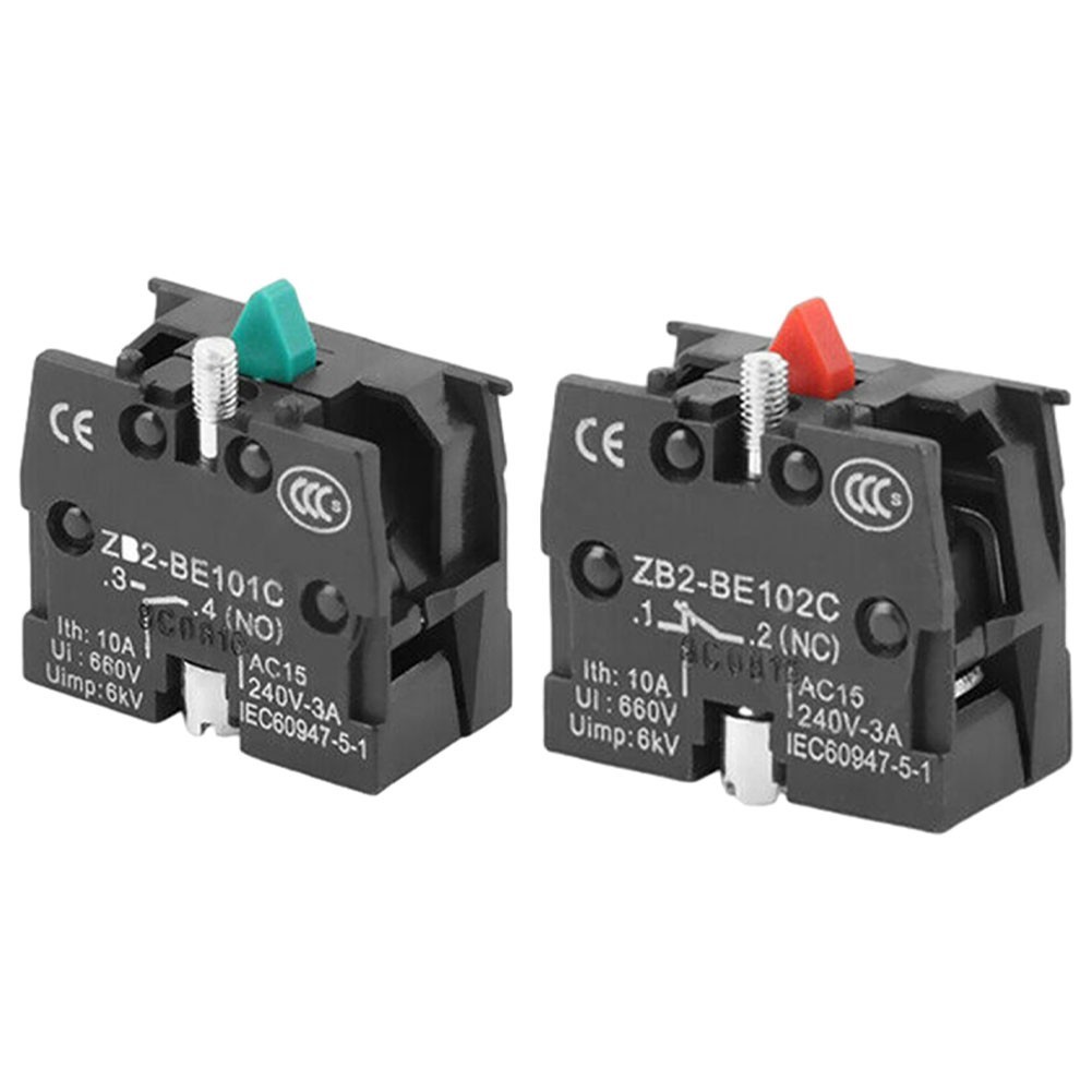 Whoops ~ 1 Pcs 10A 600 V ZB2-BE101C/BE102C NO Nc Botão Joystick ...