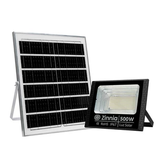 Refletor Solar Zinnia ZRS500, Led, 500W, Bateria 16000Mah, c/ Controle Remoto, IP67, ZNE-ZRS500V2-01 em Oferta na Shopee