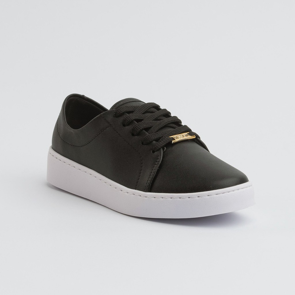 Tênis Casual Feminino Vizzano 1214205 Clássico Preto Branco